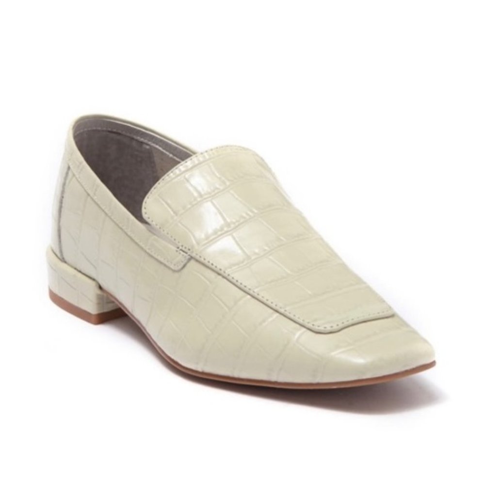 NEW Jeffrey Campbell Marko Croc Embossed Loafer